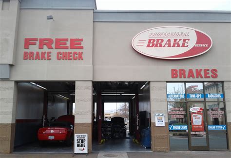 professional brake service.